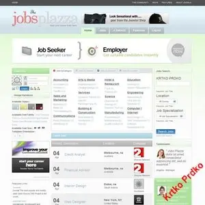 Joomla Template TemplatePlazza Jobs Plazza