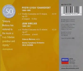 Viktoria Mullova, Seiji Ozawa, Boston Symphony Orchestra - Sibelius, Tchaikovsky: Violin Concertos (2001)