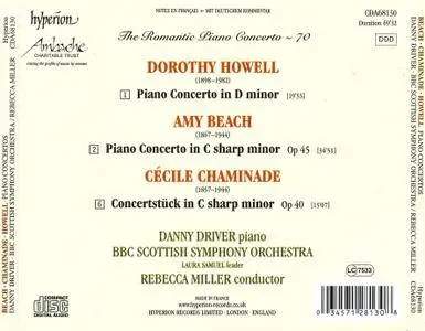 Danny Driver, BBC Scottish SO, Rebecca Miller - Amy Beach, Cecile Chaminade, Dorothy Howell: Piano Concertos (2017)