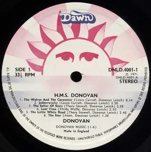 Donovan – HMS Donovan (1971) 24-bit/96kHz Vinyl Rip