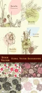 Stock Vecor - Floral Vector Backgrounds