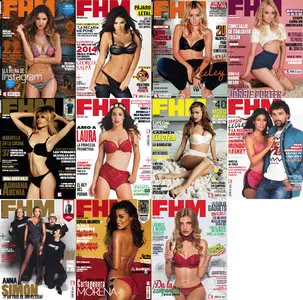 FHM Spain Magazine - 2014 Full Year Issues Collection