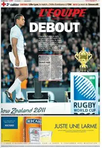 L'Equipe du Lundi 24 Octobre 2011