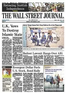 Wallstreet Journal Europe September 15 2014