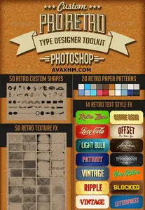 Graphicriver - Pro Retro Text Designer Toolkit