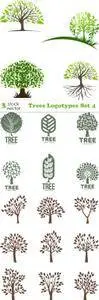 Vectors - Trees Logotypes Set 4