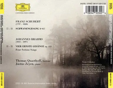 Thomas Quasthoff - Schubert. Brahms. (2001)