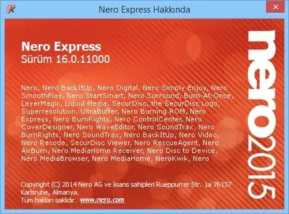 Nero Burning ROM & Express 2015 16.0.11000 Multilingual Portable