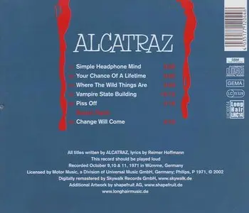 Alcatraz ‎– Vampire State Building (1971) [Remastered 2002]