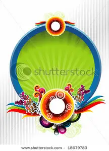 Vector circles background 2