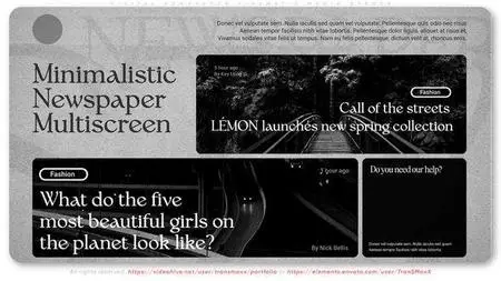 Digital Newspaper Cinematic Media Opener 47997932