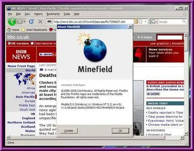 FireFox Minefield 4.0a1pre - Thinstalled