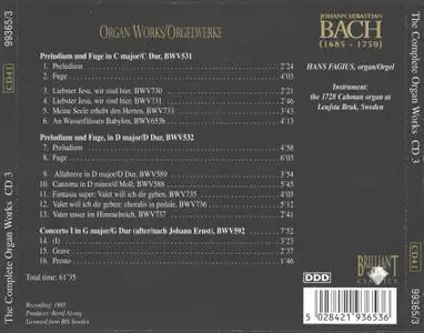 J.S.Bach - The Complete Organ Works CD 3 - Hans Fagius