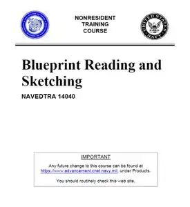 US Navy Construction Course Blueprint reading and scetching |PDF|185p| 4Mb