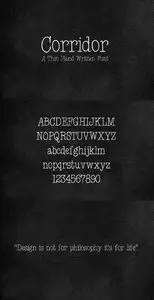 Web Corridor Font