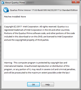 Intel Quartus Prime Standard/Pro 17.0 with Device Support