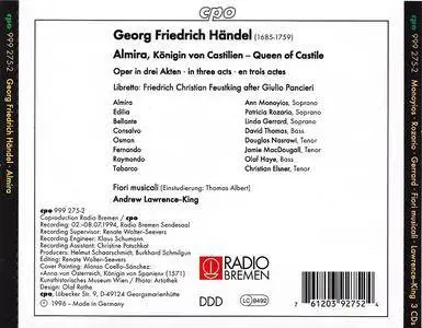 Andrew Lawrence-King, Fiori Musicali - George Frideric Handel: Almira, Konigin von Castilien (1996)