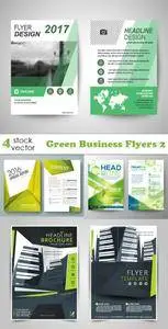 Vectors - Green Business Flyers 2