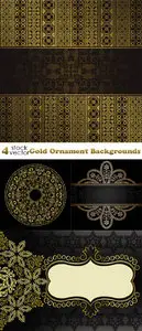 Vectors - Gold Ornament Backgrounds