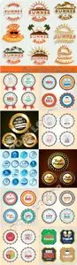 Commercial labels and badges vector 21