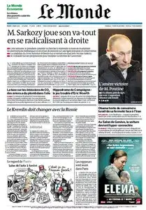 Le Monde et Supplément Economique du Mardi 6 Mars 2012