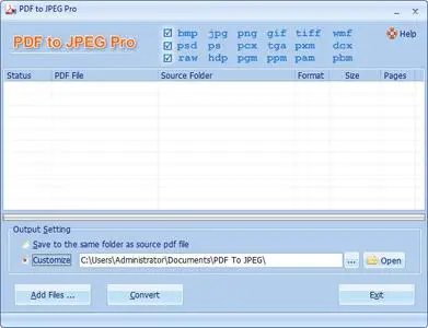 PDF To JPEG Pro 4.40 Portable