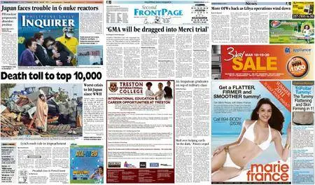 Philippine Daily Inquirer – March 14, 2011
