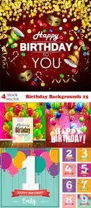 Vectors - Birthday Backgrounds 15