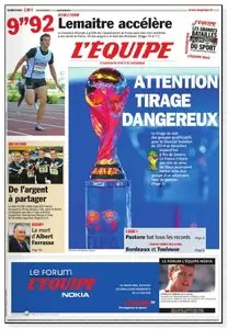  L'Equipe - Samedi 30 Juillet 2011