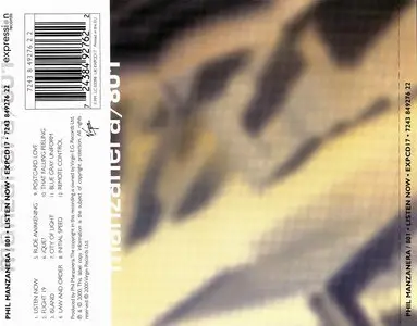 Phil Manzanera / 801 -‎ Listen Now (1977) [Remastered 2000]