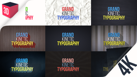 Grand Kinetic Typography - Project for After Effects (VideoHive)