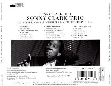 Sonny Clark Trio - Sonny Clark Trio (1957) [RVG Edition, 2002]