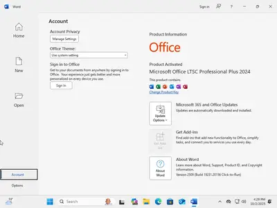 Windows 11 Pro 25H2 Build 26200.6584 (No TPM Required) With Office 2024 Pro Plus Preactivated