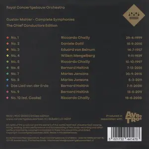 Royal Concertgebouw Orchestra - Gustav Mahler: Complete Symphonies - The Chief Conductors Edition [15CDs] (2025)