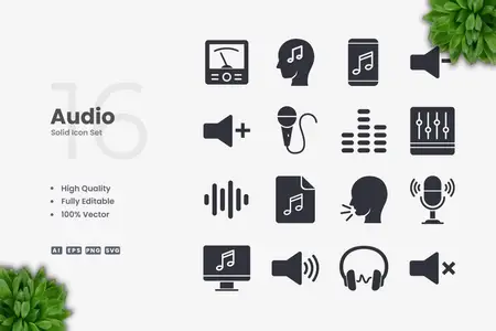 EE - Audio Solid Icons 9D3N93F