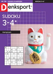 Denksport Sudoku 3-4 kampioen - 28 Augustus 2025