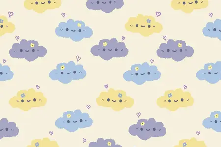 EE - Lovely Cloud Seamless Pattern Z98M852