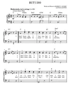 But I Do (I Don't Know Why) - Clarence "Frogman" Henry, The Jewels (Easy Piano)