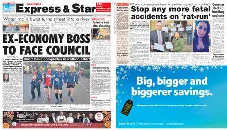 Express and Star Sandwell Edition – November 27, 2017