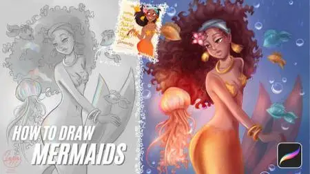 How to Draw Mermaids in Procreate
