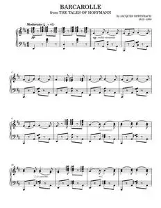 Barcarolle - Jacques Offenbach (Piano Solo)