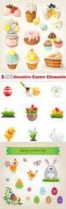 Vectors - Creative Easter Elements