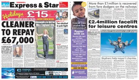 Express and Star Sandwell Edition – April 17, 2019