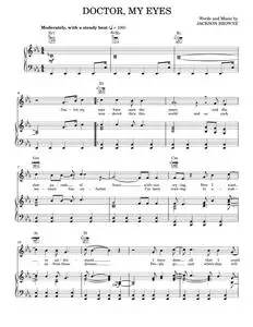 Doctor my eyes - Jackson Browne (Piano-Vocal-Guitar)