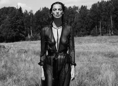 Daria Werbowy naked by Mikael Jansson for Interview September 2014