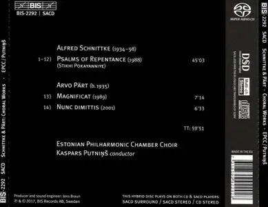 Kaspars Putniņš, Estonian Philharmonic Chamber Choir - Schnittke: Psalms of Repentance; Pärt: Magnificat & Nunc Dimitti (2017)