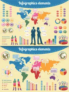 Vector Set - Infographics elements