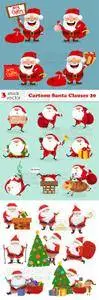 Vectors - Cartoon Santa Clauses 20