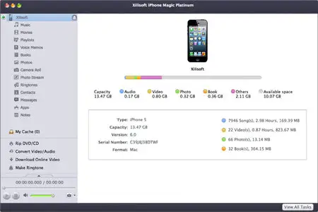 Xilisoft iPhone Magic for Mac 5.6.8 buld 20141206 Multilangual Mac OS X