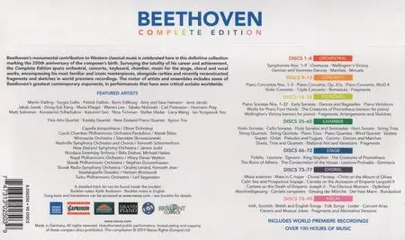 Ludwig van Beethoven 250 - Complete Edition [90CDs], Vol.3: Keyboard (2019)